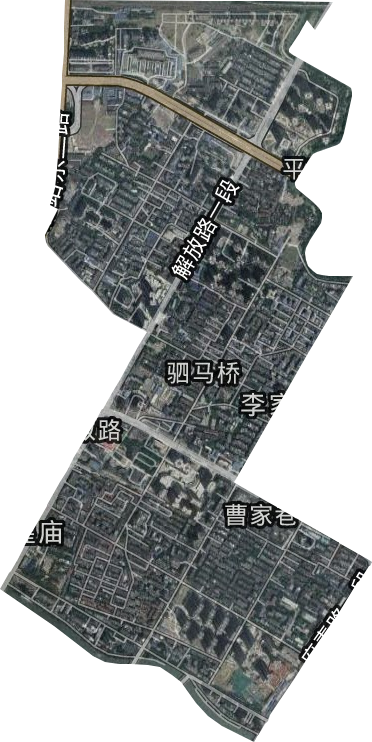 驷马桥街道卫星图