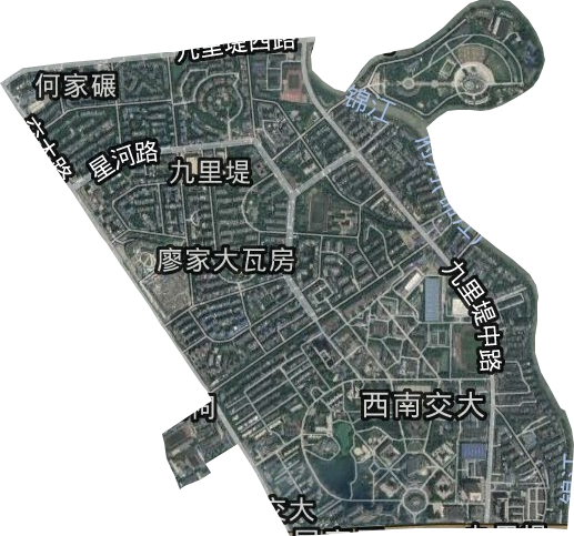 九里堤街道卫星图