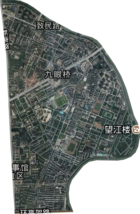 望江路街道卫星图