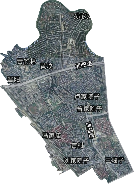 晋阳街道卫星图