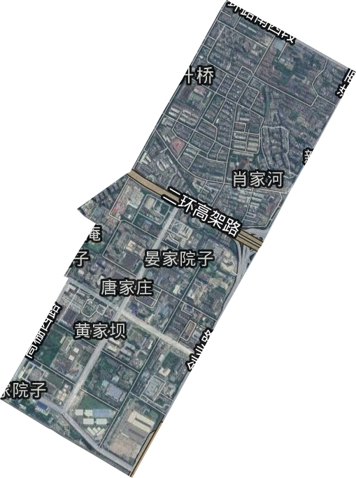 肖家河街道卫星图