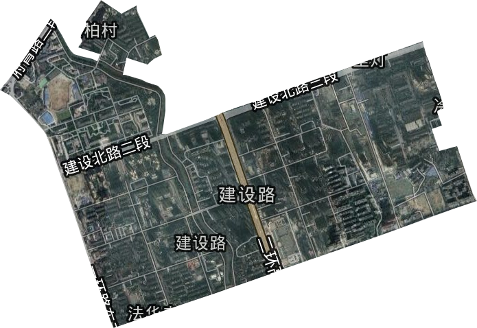 建设路街道卫星图