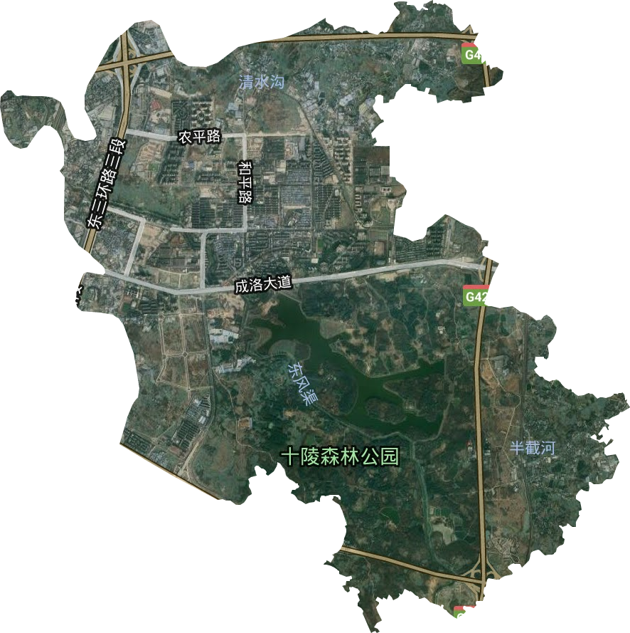 十陵街道卫星图