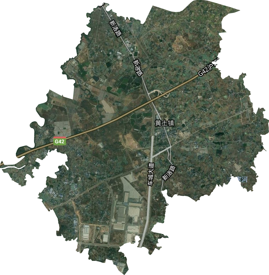 黄土镇卫星图