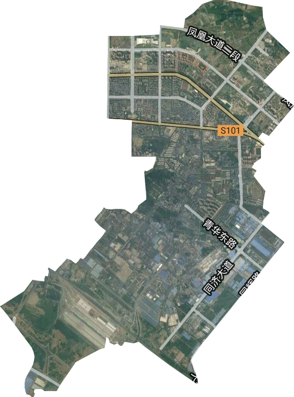 大弯街道卫星图