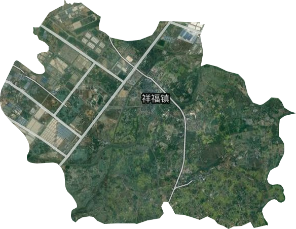 祥福镇卫星图