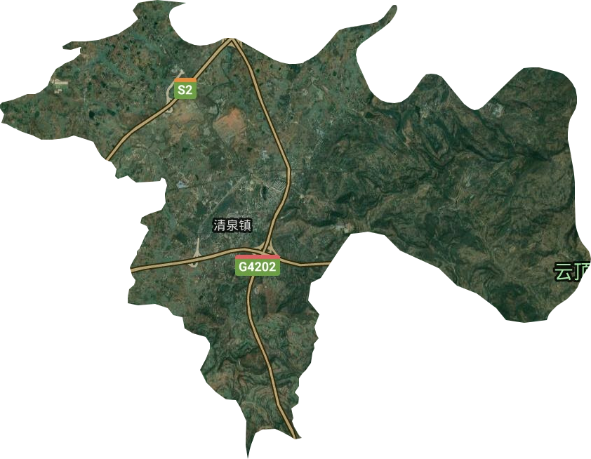 清泉镇卫星图