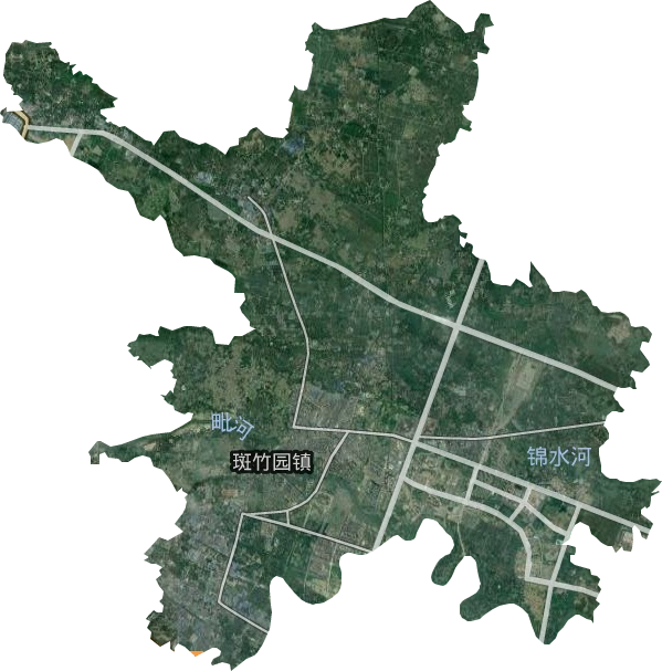 斑竹园镇卫星图