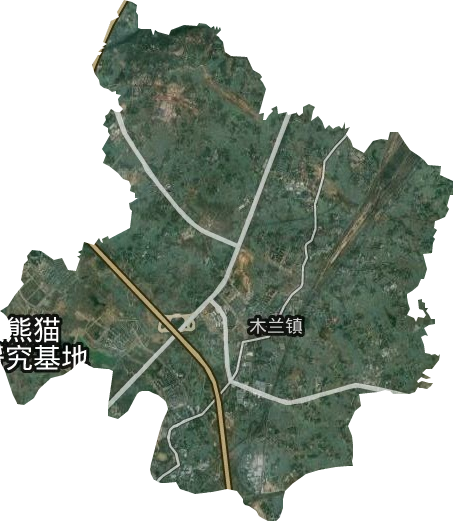 木兰镇卫星图