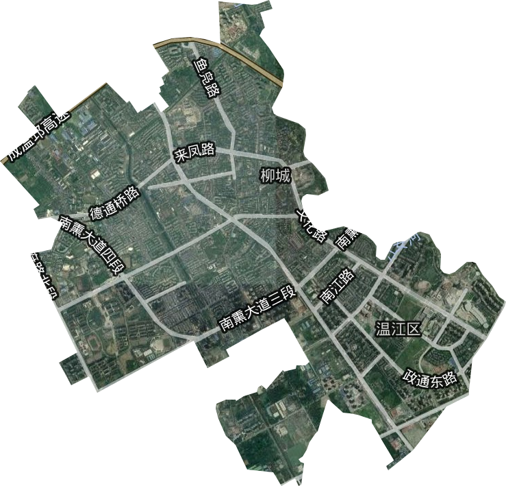 柳城街道卫星图