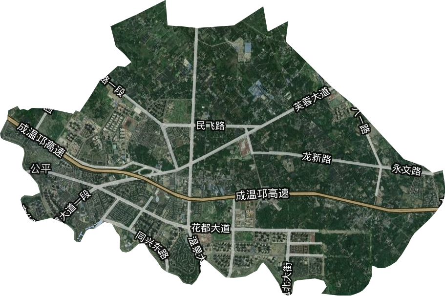 公平街道卫星图