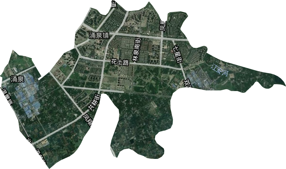 涌泉街道卫星图