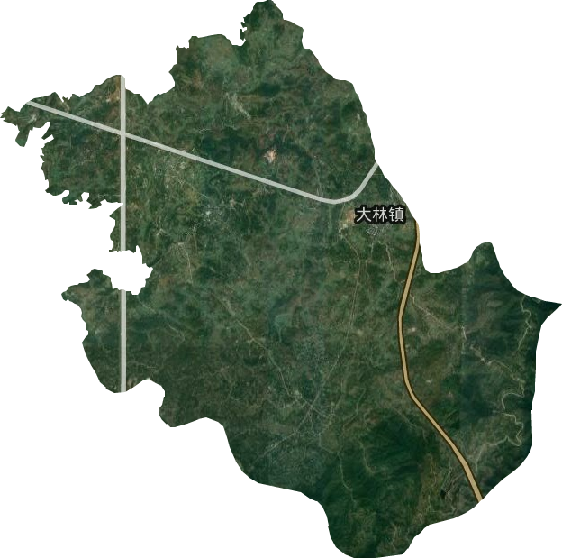 大林镇卫星图