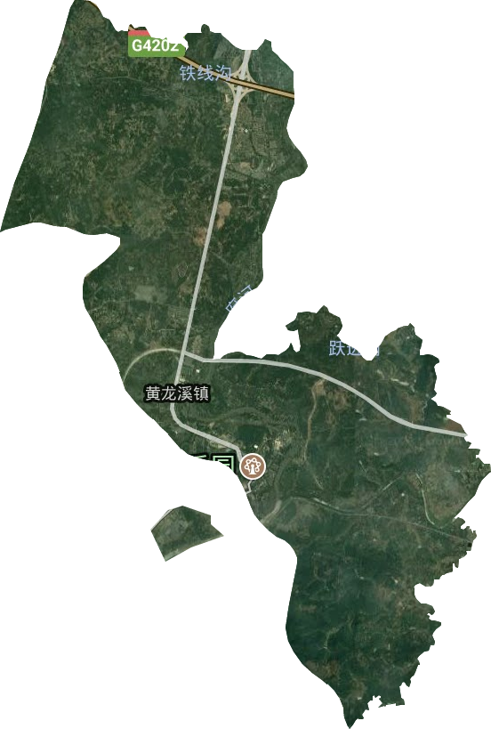 黄龙溪镇卫星图
