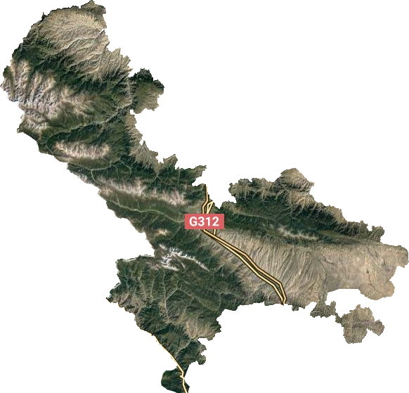 天祝藏族自治县卫星图