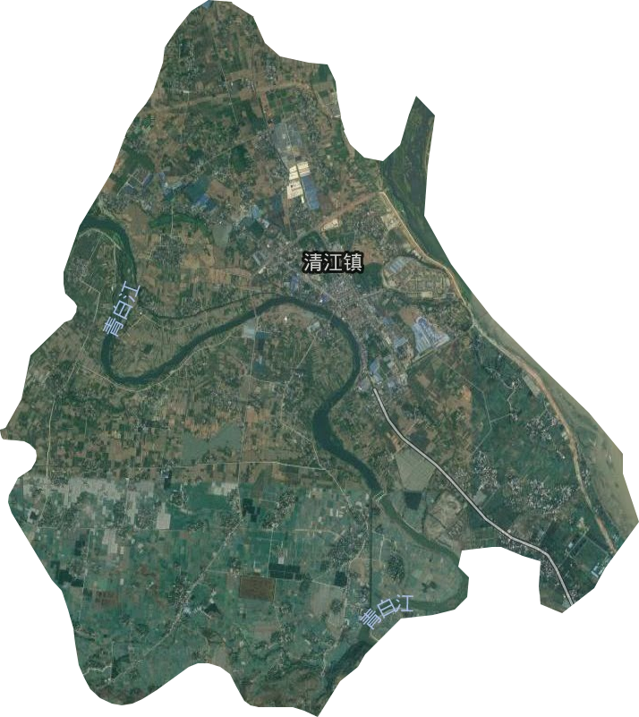 清江镇卫星图
