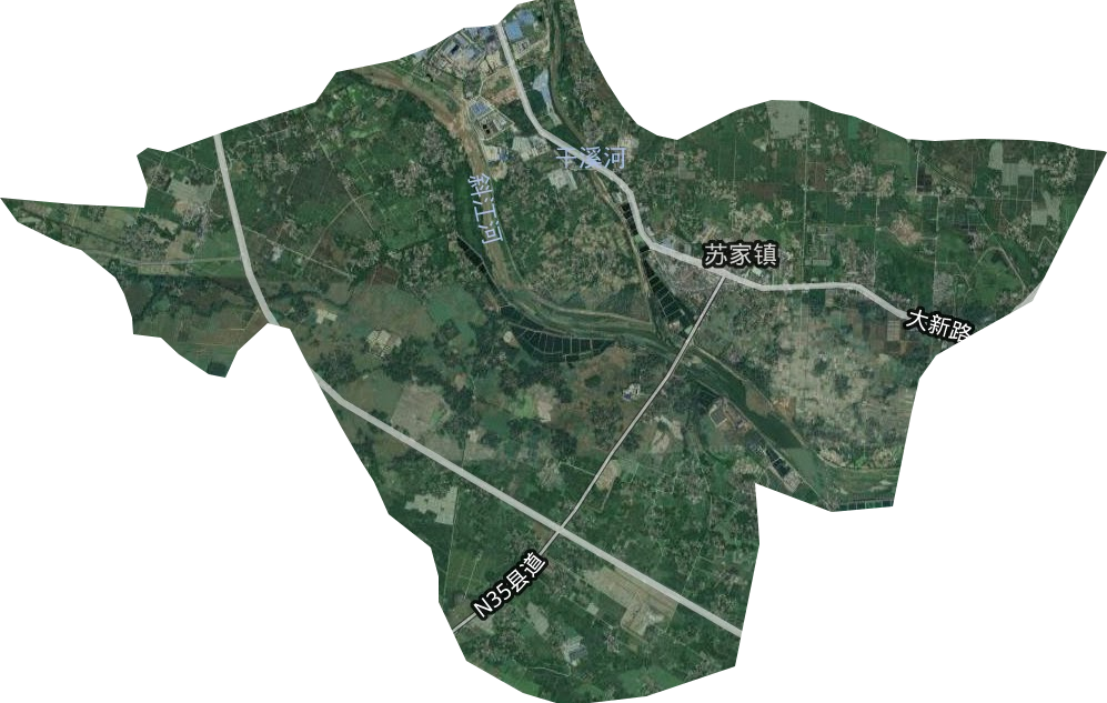 苏家镇卫星图