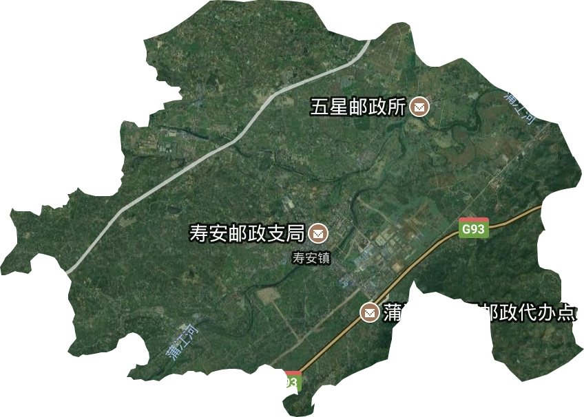 寿安镇卫星图