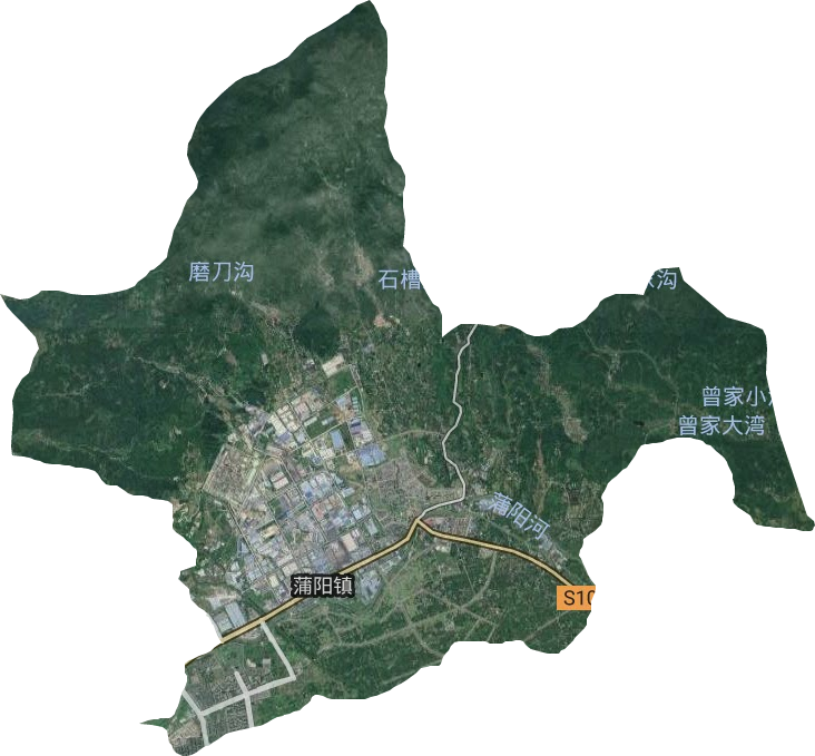 蒲阳镇卫星图