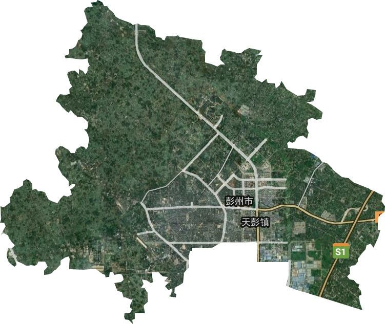 天彭镇卫星图