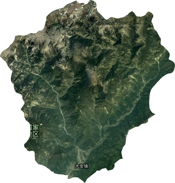 龙门山镇卫星图