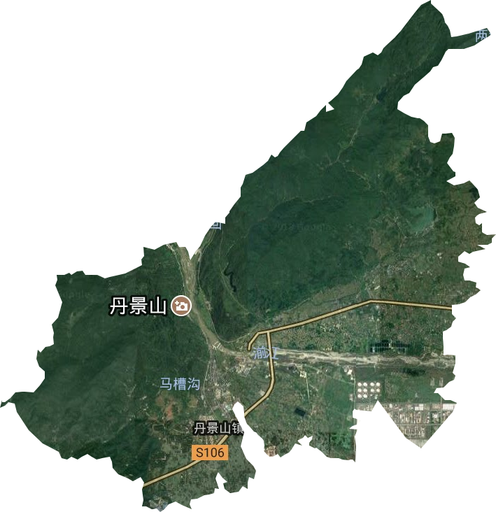 丹景山镇卫星图