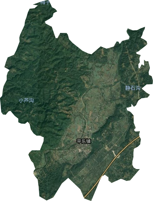 平乐镇卫星图