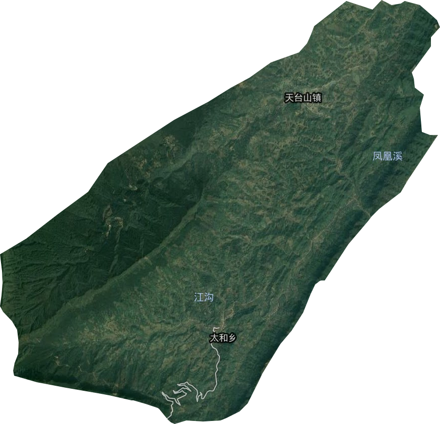 天台山镇卫星图