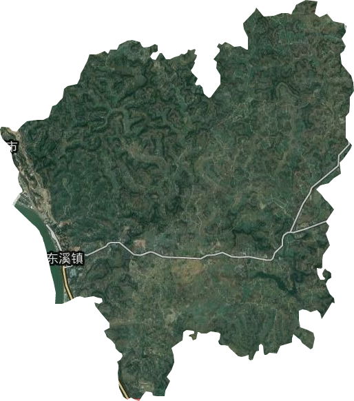 东溪镇卫星图