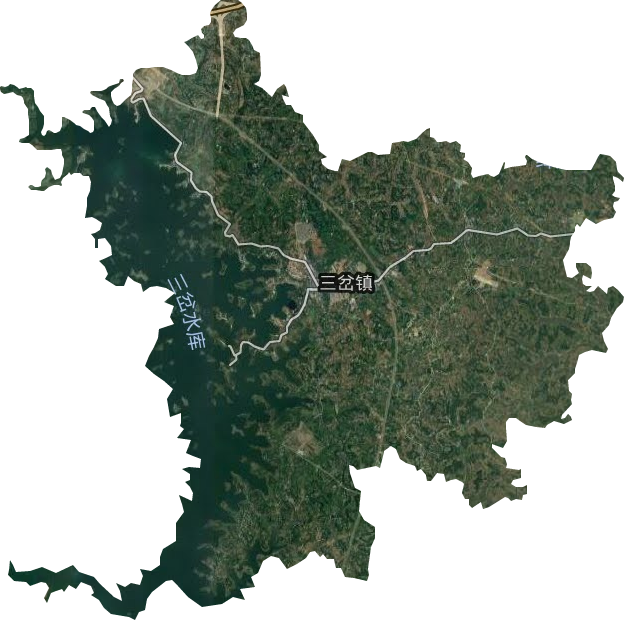 三岔镇卫星图