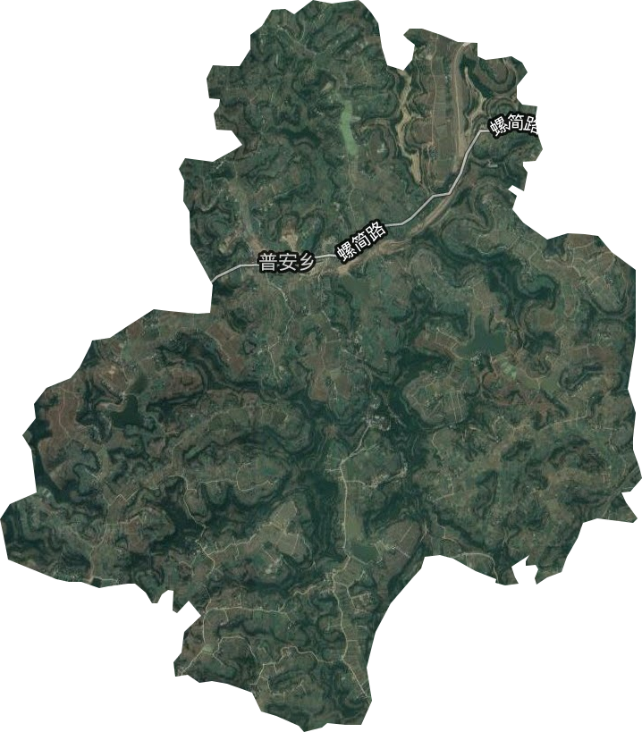 普安乡卫星图