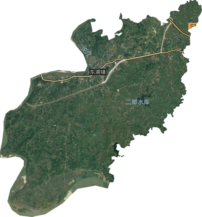 东湖镇卫星图
