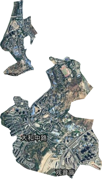 大河中路街道卫星图