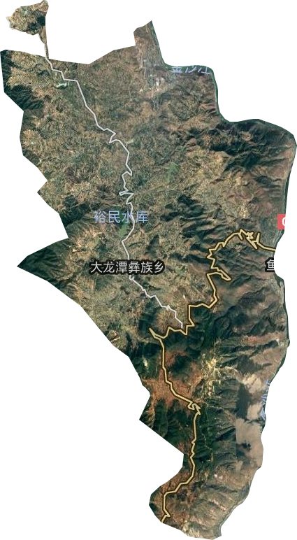 大龙潭彝族乡卫星图