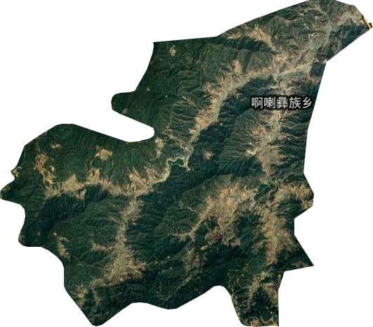 啊喇彝族乡卫星图