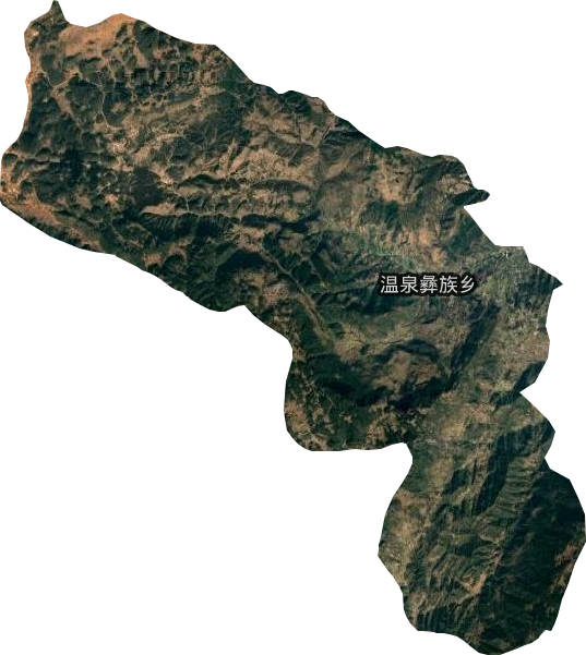 温泉彝族乡卫星图