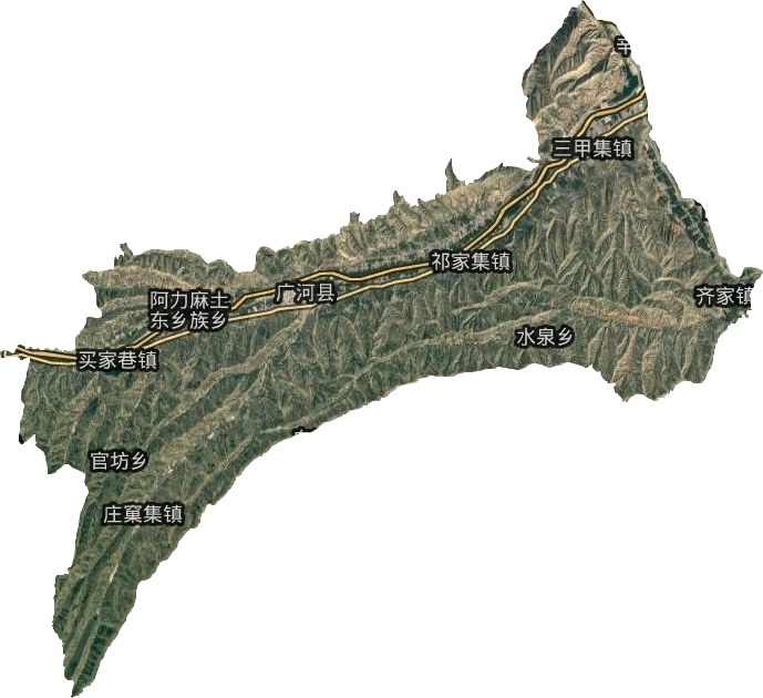广河县卫星图