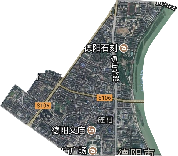 旌阳街道卫星图