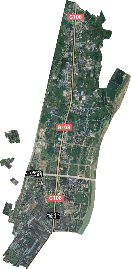 城北街道卫星图