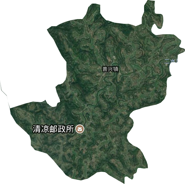 普兴镇卫星图