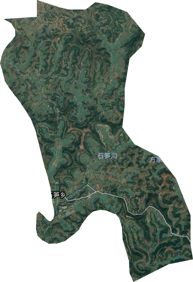 石笋乡卫星图