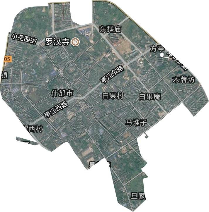 方亭街道卫星图