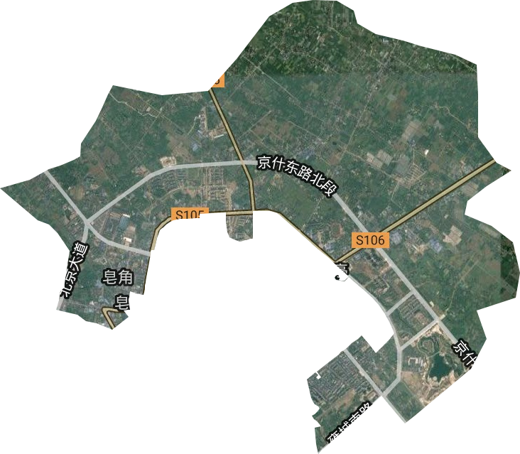 皂角街道卫星图