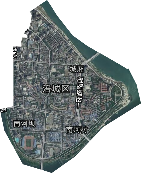 城厢街道卫星图