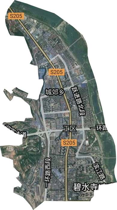 工区街道卫星图