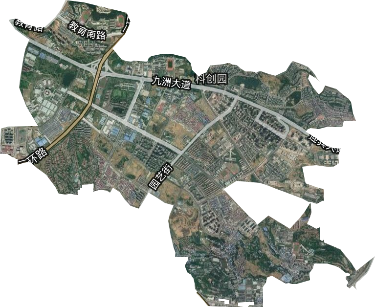 科创园街道卫星图