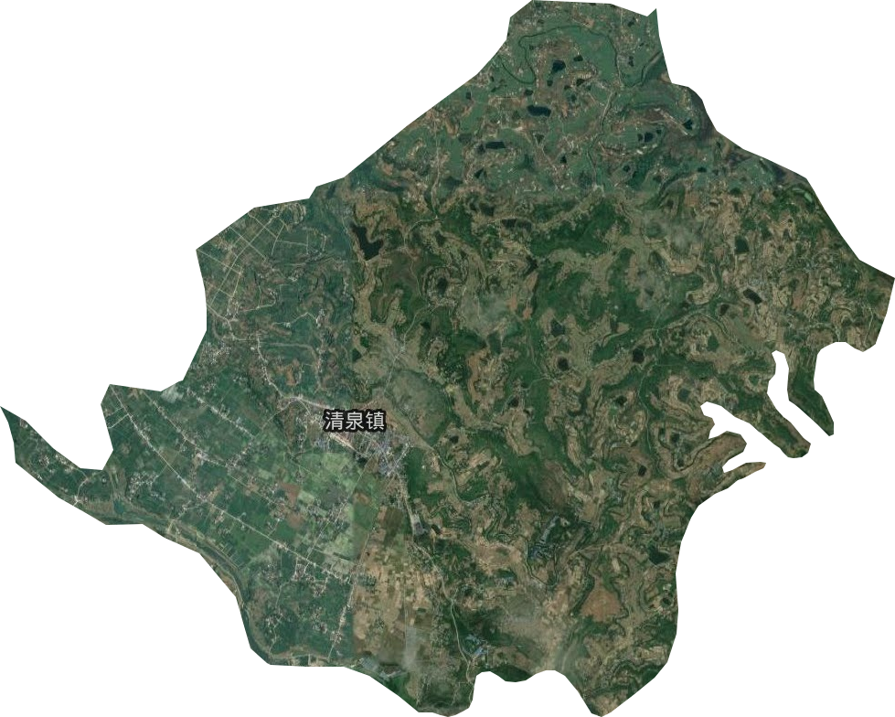 清泉镇卫星图