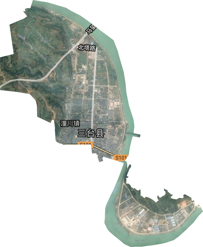 北坝镇卫星图