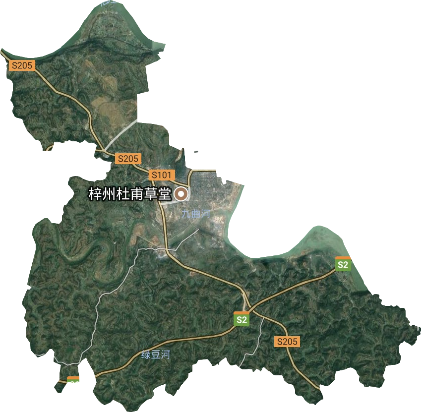 潼川镇卫星图