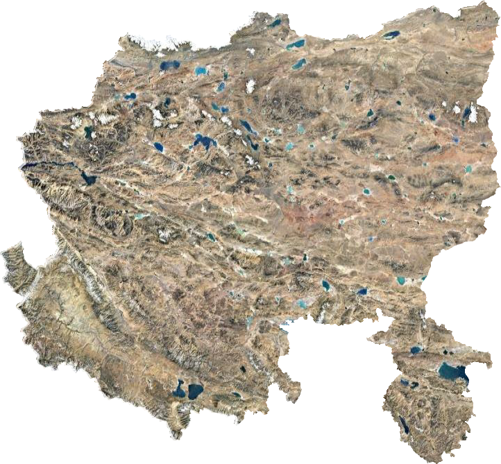 阿里地区卫星图